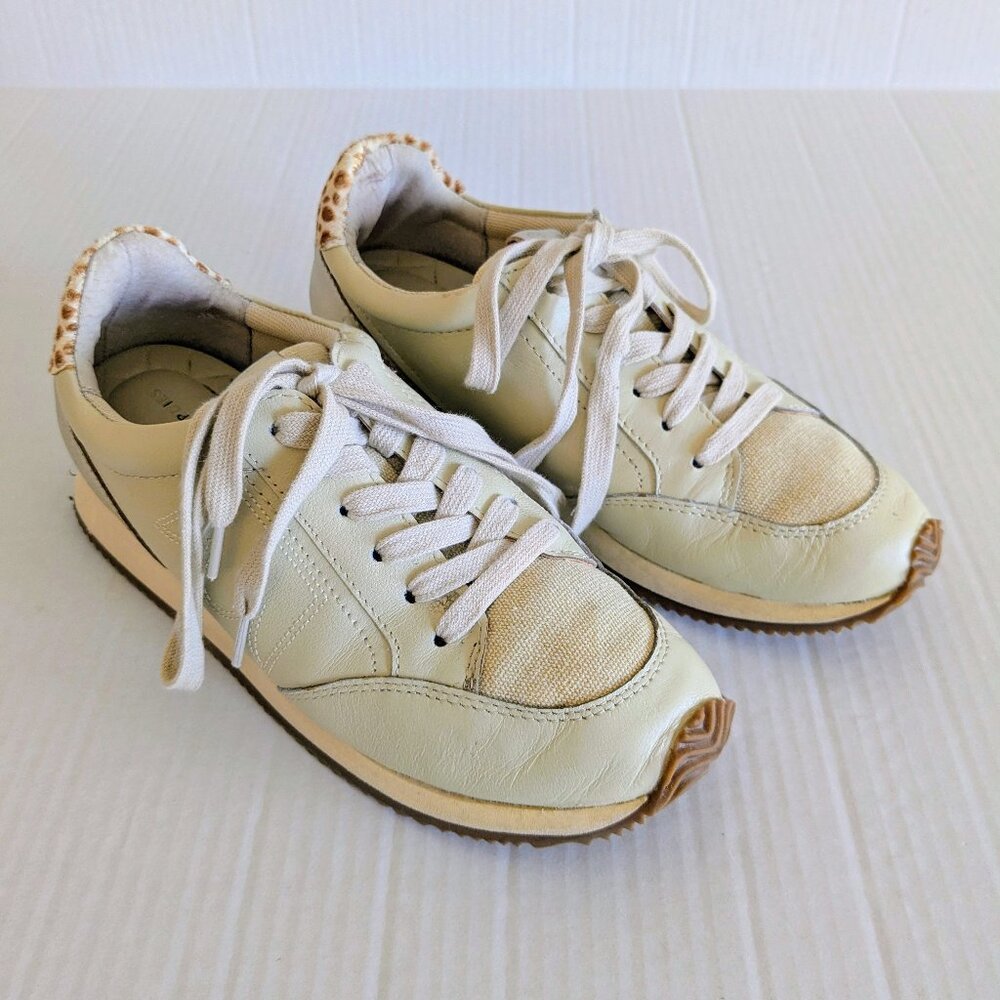 BIRDIES Women's Lace Up Sneakers Size 6.5 Cream